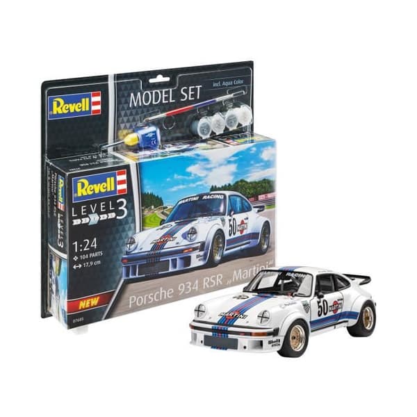 Modellbil - REVELL - Porsche 934 RSR - Skala 1/24 - 104 delar - Från 10 år