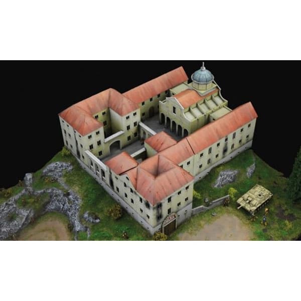 Maquette Diorama - Italeri - Montecassino Abbey 1944 - 1:72 - Barn 14 år och uppåt - Trä och plast