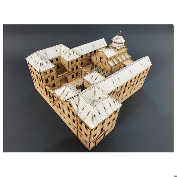 Maquette Diorama - Italeri - Montecassino Abbey 1944 - 1:72 - Barn 14 år och uppåt - Trä och plast