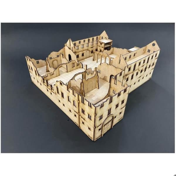 Maquette Diorama - Italeri - Montecassino Abbey 1944 - 1:72 - Barn 14 år och uppåt - Trä och plast