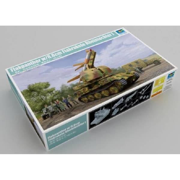 TRUMPETER - Maquette Char Flakpanther W/8.8cm Flakrakete Rheintochter I Trumpeter 09532 1/35 Maquette Char Promo - Ref : 9642