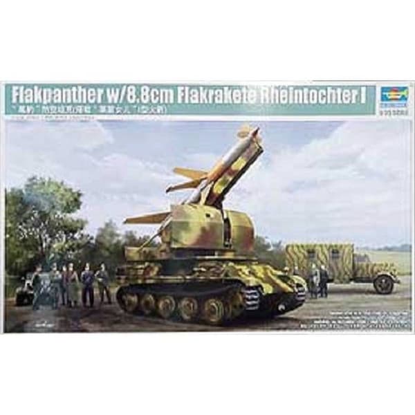 TRUMPETER - Maquette Char Flakpanther W/8.8cm Flakrakete Rheintochter I Trumpeter 09532 1/35 Maquette Char Promo - Ref : 9642