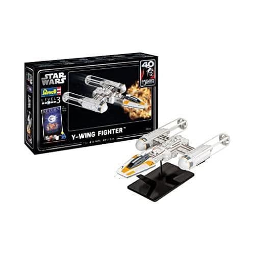 Y-Wing Fighter Model Kit - Revell - Star Wars - Plast - Grå - 14 år och över - Barn - Blandat