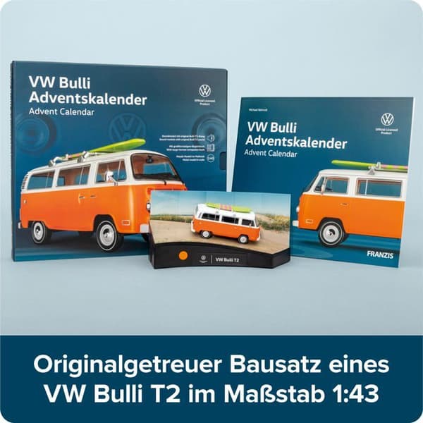 Fordon att bygga - terrängfordon att bygga Franzis - 67223-0 - VW Bulli Adventskalender: VW Bulli Advent Calendar