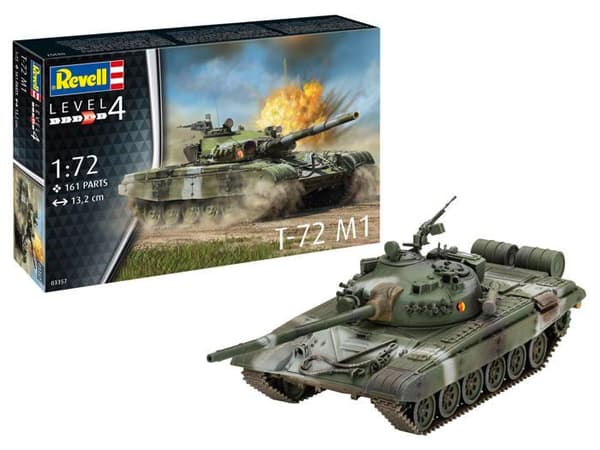 Byggsattsmodell Kit Revell - 03357 - T-72 M1 Tank 1:72 Obygd/oprismad plastmodell