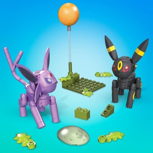 Mega Construx - Pokémon - Noctali & Mentali - byggleksak - 7 år och +