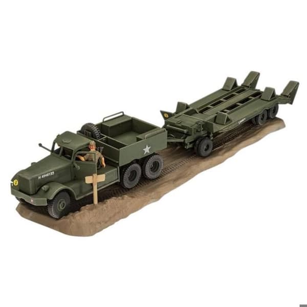 Maquette M19 Tank Transporter - Revell - 1:72 - 140 delar - Diorama inkluderat - Förarfigurer