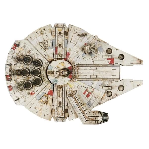 Star Wars - MILLENNIUM FALCON - 4D-modell att bygga - 48 cm