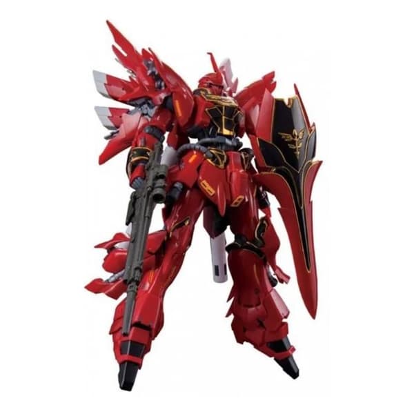 Gundam Model Kit - Bandai Hobby - 022 MSN-06S Sinanju Gunpla RG 1/144 - Vit - Blandat - Ålder 14+