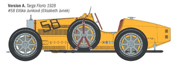ITALERI 1:12 - Bugatti 35B. Targa Florio 28