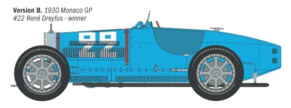 ITALERI 1:12 - Bugatti 35B. Targa Florio 28