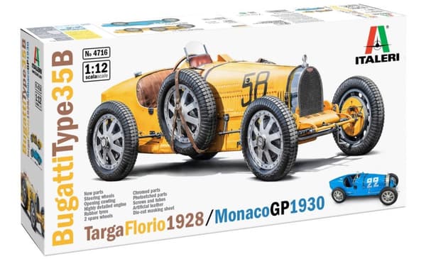 ITALERI 1:12 - Bugatti 35B. Targa Florio 28