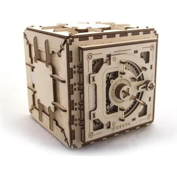 UGEARS Träskåp - Mekaniskt 3D-pussel - Funktionellt - Brun - 179 bitar