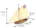 Miniatyrbild 5 av 5: Artesania Latina - HMS Bounty Jolly Boat