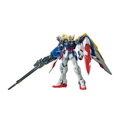 GUNDAM - BANDAI - RG 1-144 XXXG-01W WING GUNDAM EW - Model Kit 13cm - Vit - 14 år gammal - Barn