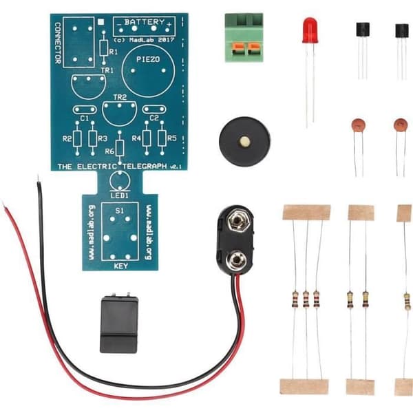 Elektrisk telegrafmonteringssats - Whadda - WSG109 - Morsekodinlärning