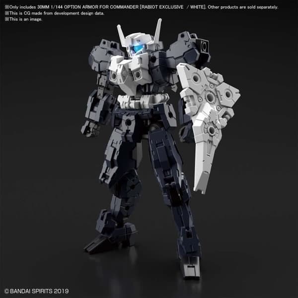 Modellsats - BANDAI - RABIOT OPTION ARMOR FOR COMMANDER - Vit - 30 MINUTS UPPDRAG