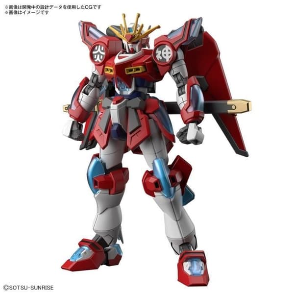 Modell - BANDAI - Shin Burning Gundam - Långt svärd - Svärdeffektdel - Puncheffektdel
