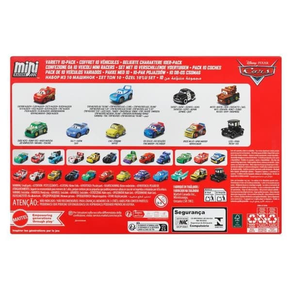 CARS DISNEY Paket 10 Mini Fordon - JBH06