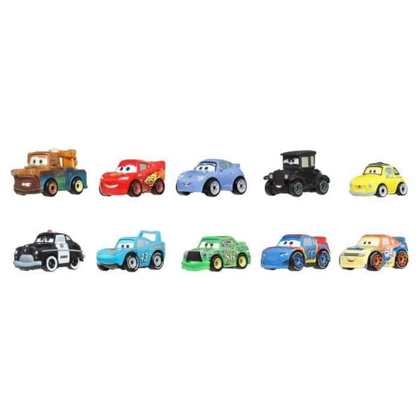 CARS DISNEY Paket 10 Mini Fordon - JBH06