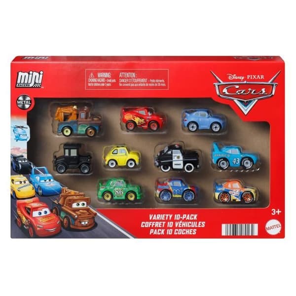 CARS DISNEY Paket 10 Mini Fordon - JBH06