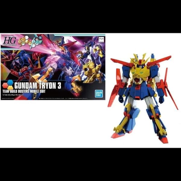 Bandai Hobby - Gundam Model Kit - Gundam Tryon 3 HG 1/144 13cm
