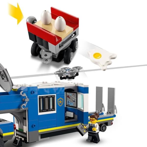 LEGO 60315 City Police Mobile Command Truck, polisminifigurer, traktorleksak, pojkar och flickor från 6 år och uppåt