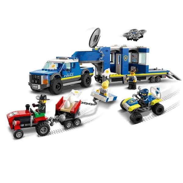 LEGO 60315 City Police Mobile Command Truck, polisminifigurer, traktorleksak, pojkar och flickor från 6 år och uppåt