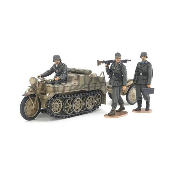 Maquette Fordon - TAMIYA - Sd.Kfz.2 Kettenkraftrad - Plast - Grå - 1/35:e