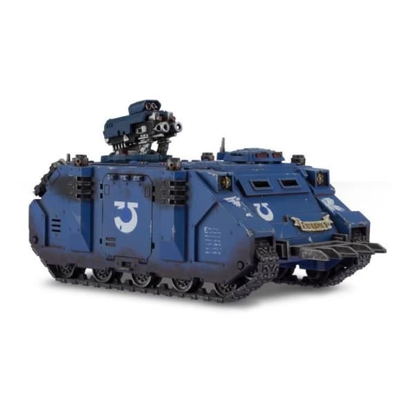 Samlarfigur - GAMES WORKSHOP - Razorback Space Marine - Grå - Warhammer 40000 - Plast