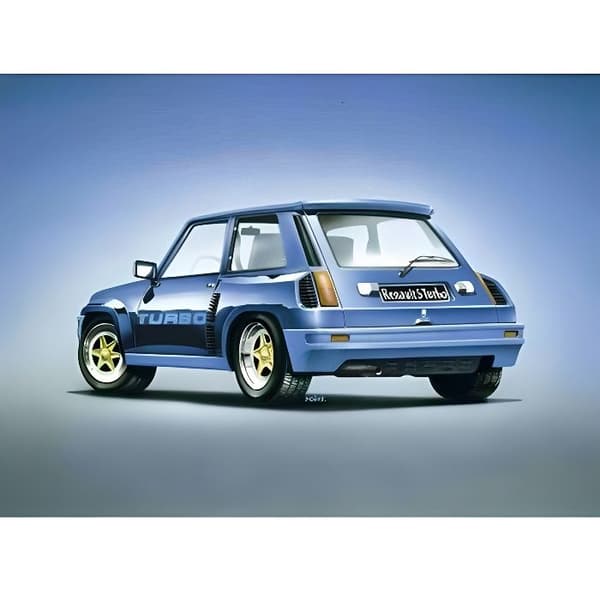 Modell - HELLER - Renault 5 Turbo - Barn - 15 år - Pojke - Röd - Interiör