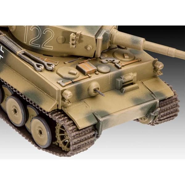 Militärmodell - PzKpfw VI Ausf. H TIGER - 1/72 - Plast - Grå - För vuxna från 12 år