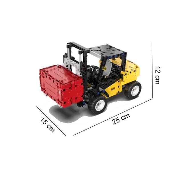 Cada C65002W Lyftblocks Gaffeltruck med container 388 bitar