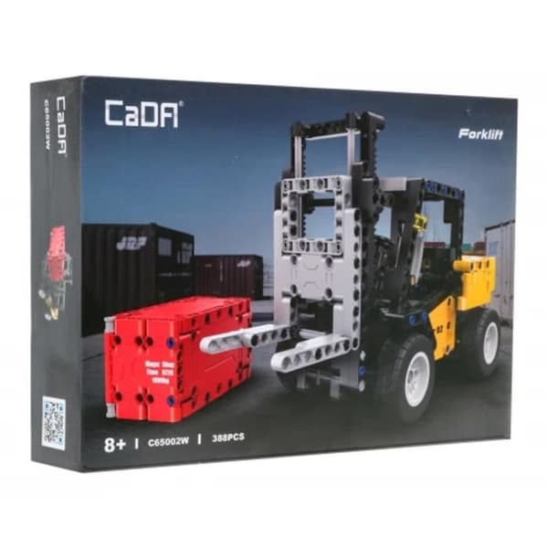 Cada C65002W Lyftblocks Gaffeltruck med container 388 bitar