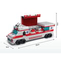 Miniatyrbild 2 av 3: Byggleksak 6 i 1 Ambulansfordon 1000 Byggklossar Montering Flerfärgad