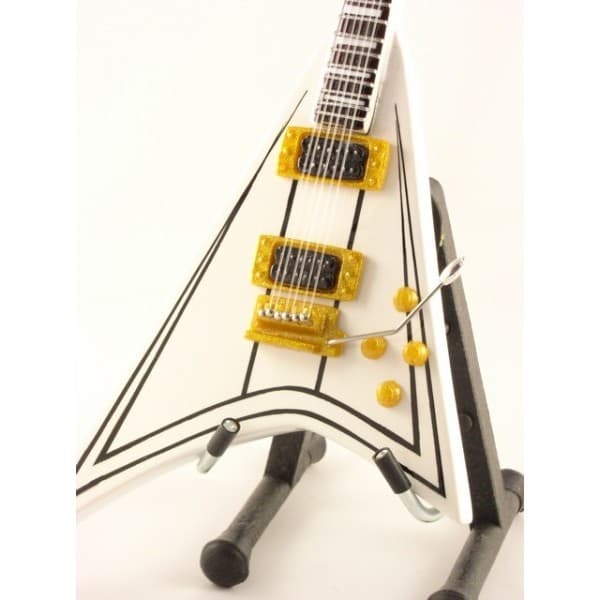 Mini guitar: Quite Riot - Randy Rhoads - Jackson RR1 White V