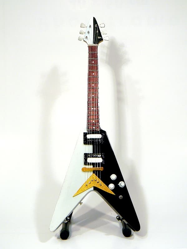 Mini guitar: Scorpions - Michael Schenker - Dean USA V SG
