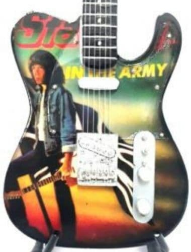 Mini guitar: Status Quo - Tribute - Rick Parfitt