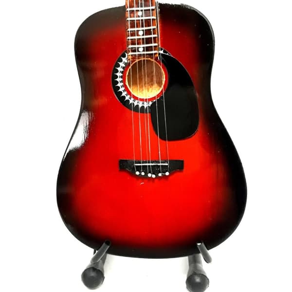 Mini guitar: The Beatles - John Lennon - Acoustic Sunburst