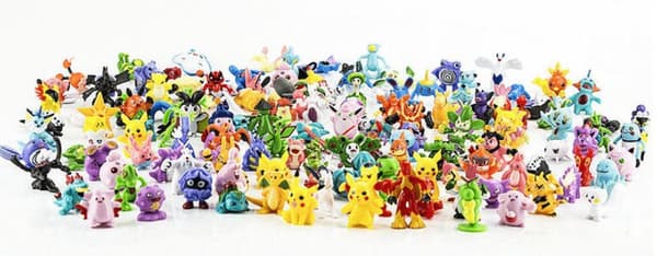 144 st Mycket Fina & Söta - Pokémon Figurer