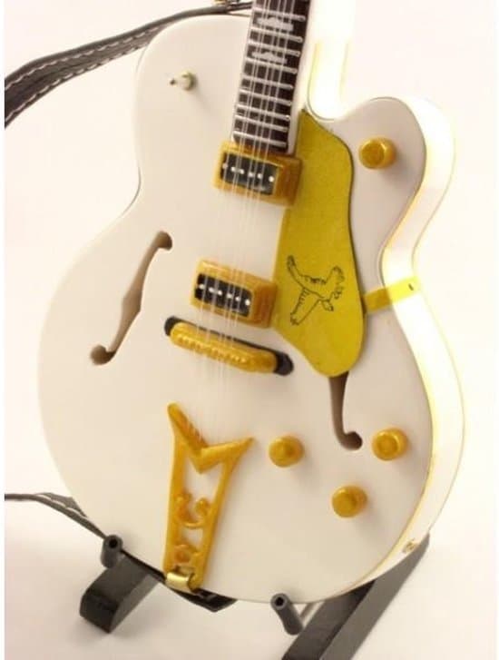 Mini guitar: Red Hot Chili Peppers - John Frusciante - Gretsch White Falcon