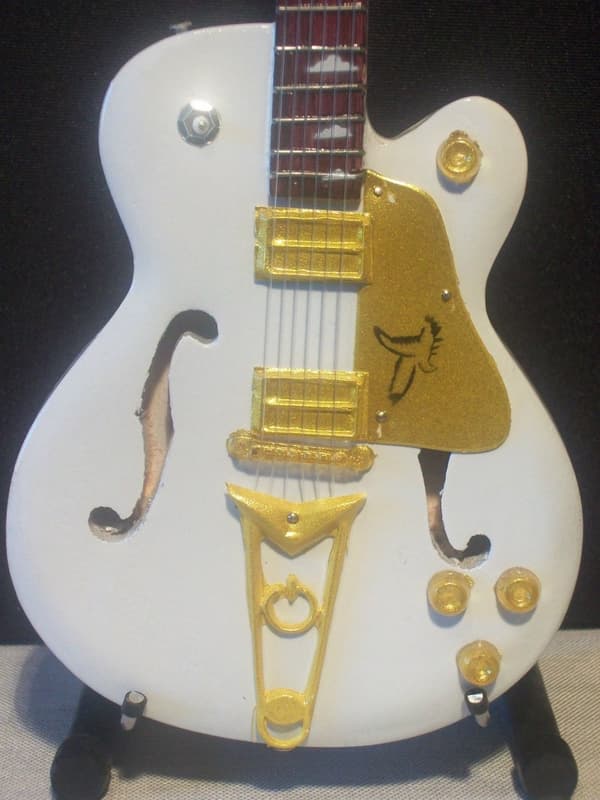 Minigitarr: Red Hot Chili Peppers - John Frusciante - Gretsch White Falcon