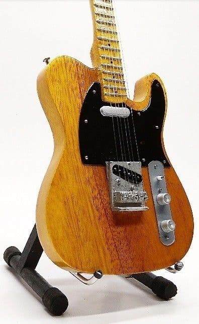 Mini guitar: Bruce Springsteen - Fender Telecaster Butterscotch Blonde