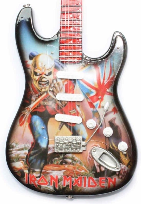 Minigitarr: Iron Maiden - Tribute Fender Stratocaster