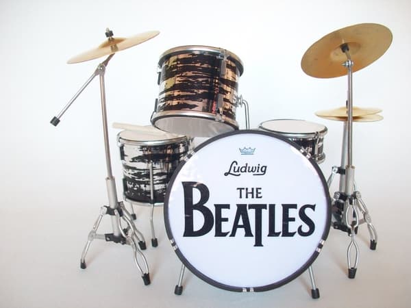 Mini Drum Set: Beatles - Ringo Starr - Ludwig 'Black Flow'