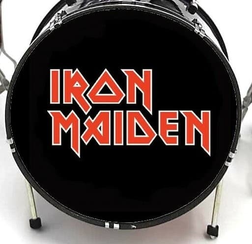 Mini Drum Set: Iron Maiden - Silver/Chrome