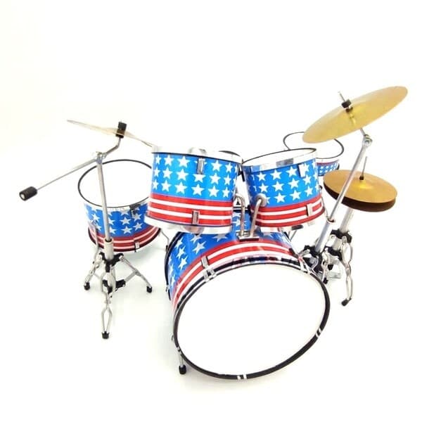 Mini Drum Set: Guns 'N Roses - Steven Adler 'USA Flag'
