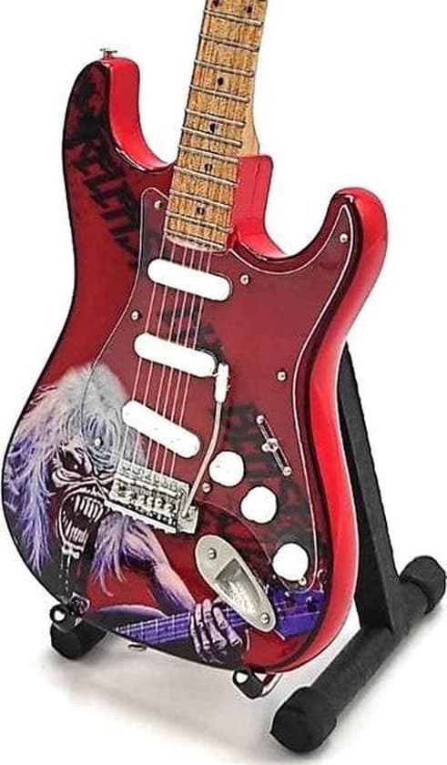 Mini guitar: Iron Maiden - Tribute - Fender Stratocaster