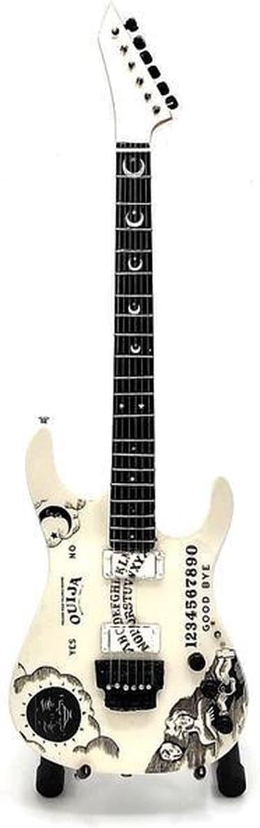 Mini guitar: Metallica - Kirk Hammett - White Ouija