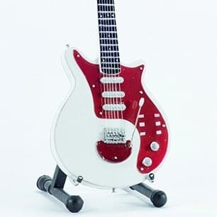 Mini guitar: Queen - Brian May - Special Whte